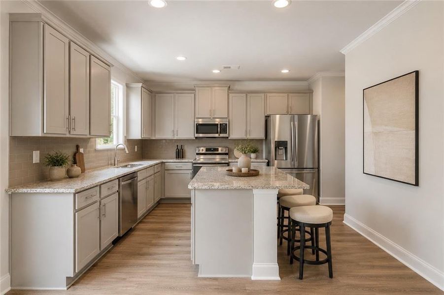 Furnished interior view inside a new home in Clark Farms, Flowery Branch (Image 15).
