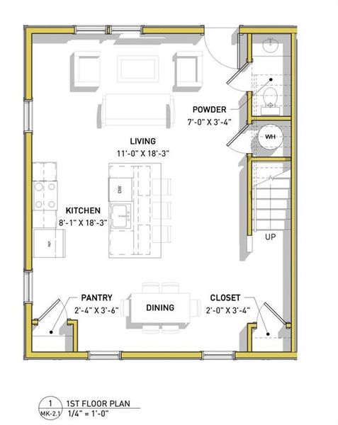 2D floor plan layout of this home in , Atlanta, GA (Image 1).