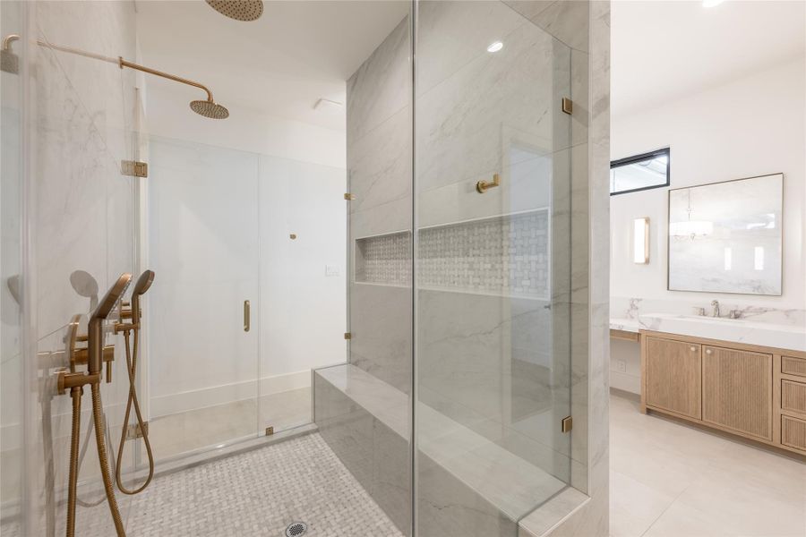 Furnished interior view inside a new home in , Houston (Image 39).