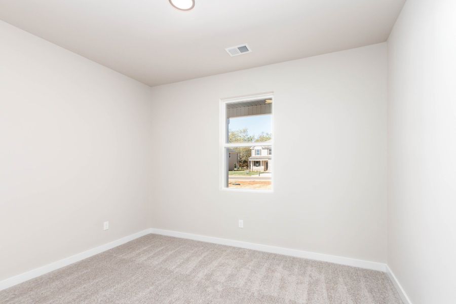 12-Ft x 10-Ft Bedroom #2. Pictures are of a similar floorplan that was built previously. Representation ONLY. Buyer/Buyer's Agent to verify selections. 12-Ft x 10-Ft Bedroom #2. Pictures are of a similar floorplan that was built previously. Representation ONLY. Buyer/Buyer's Agent to verify selections.