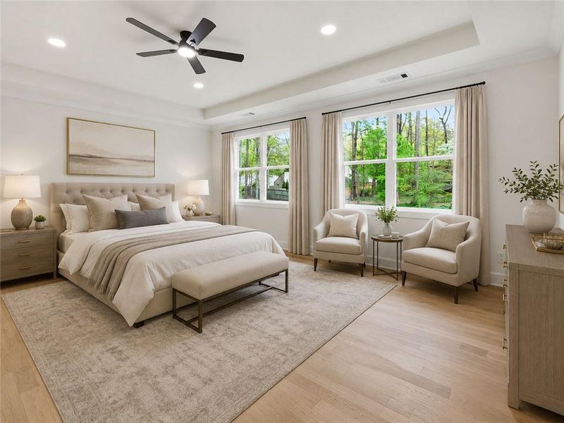 Furnished interior view inside a new home in , Marietta (Image 33).