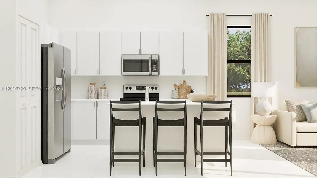 Furnished interior view inside a new home in Pineland Crest, Miami (Image 6).