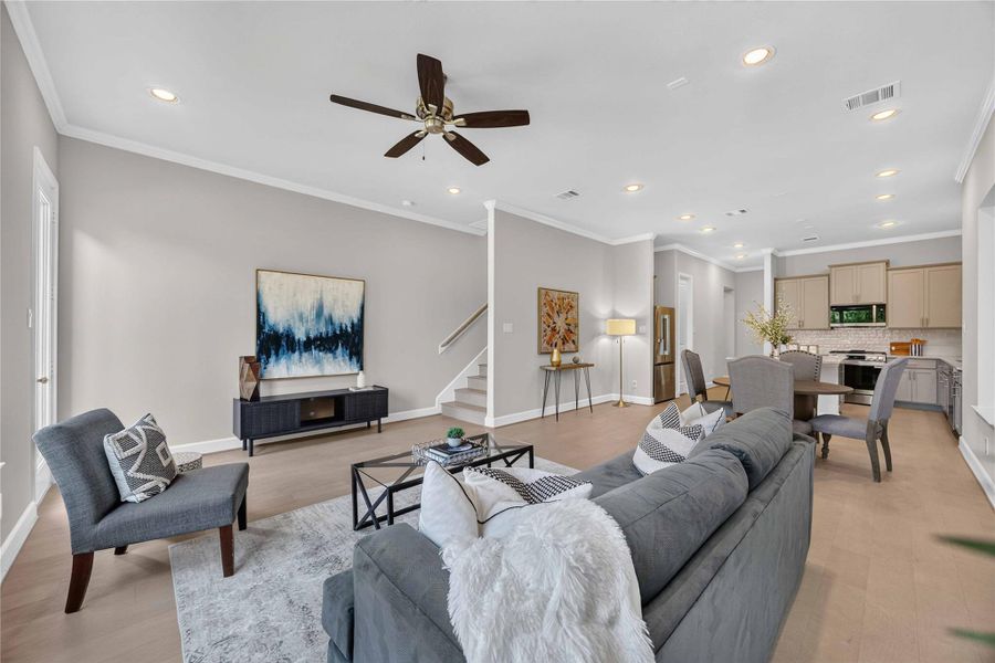 Furnished interior view inside a new home in , Houston (Image 30).