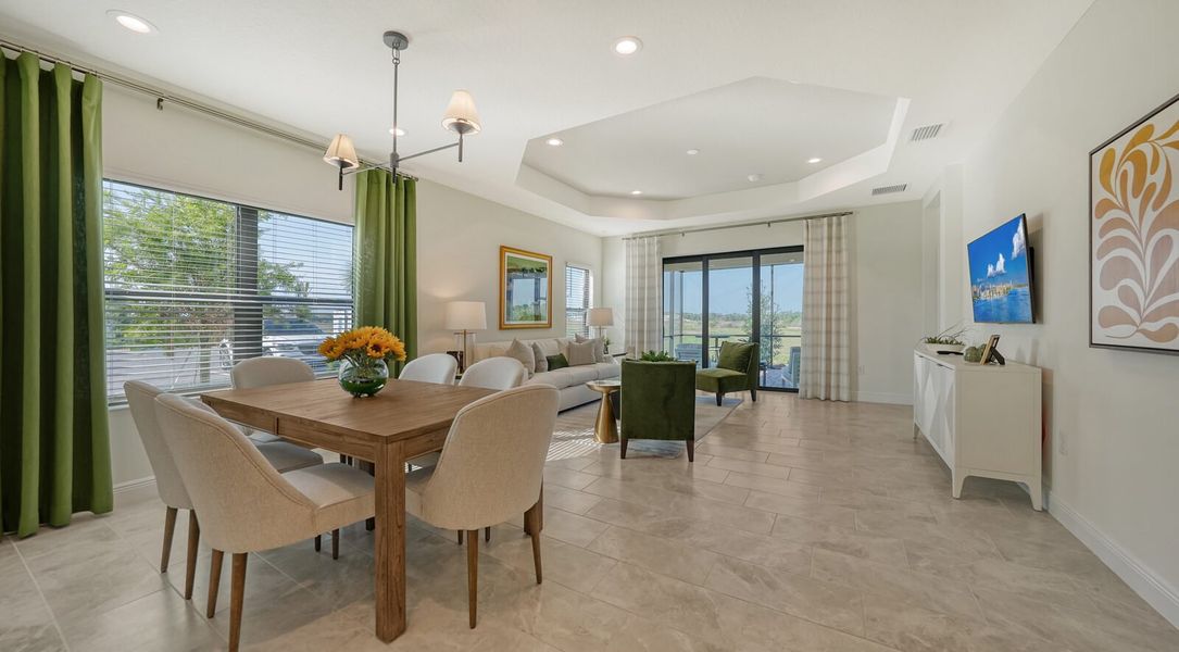 Representative furnished interior of a home built from the Sandcastle 2 by Neal Communities in Vistera of Venice, Venice (Image 9).