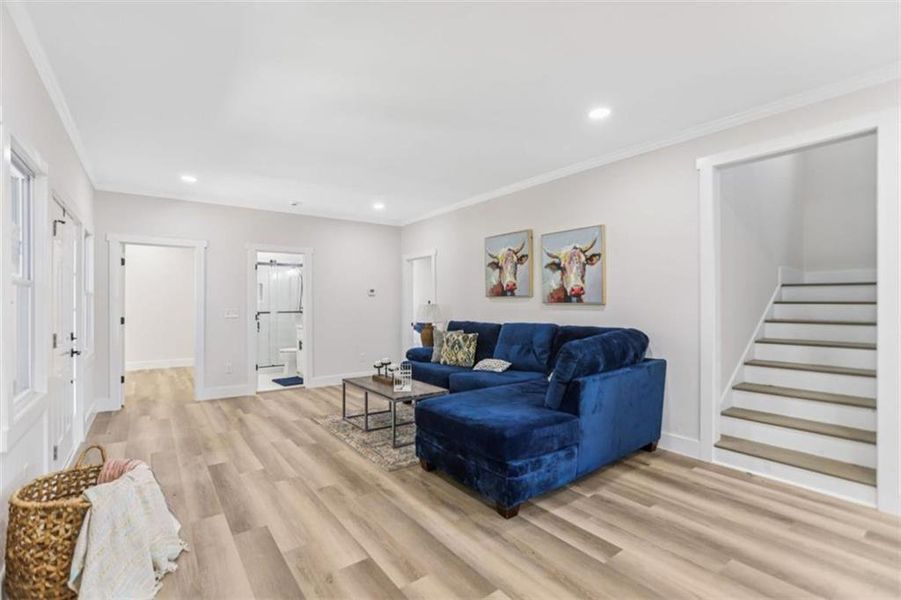 Furnished interior view inside a new home in , Atlanta (Image 10).