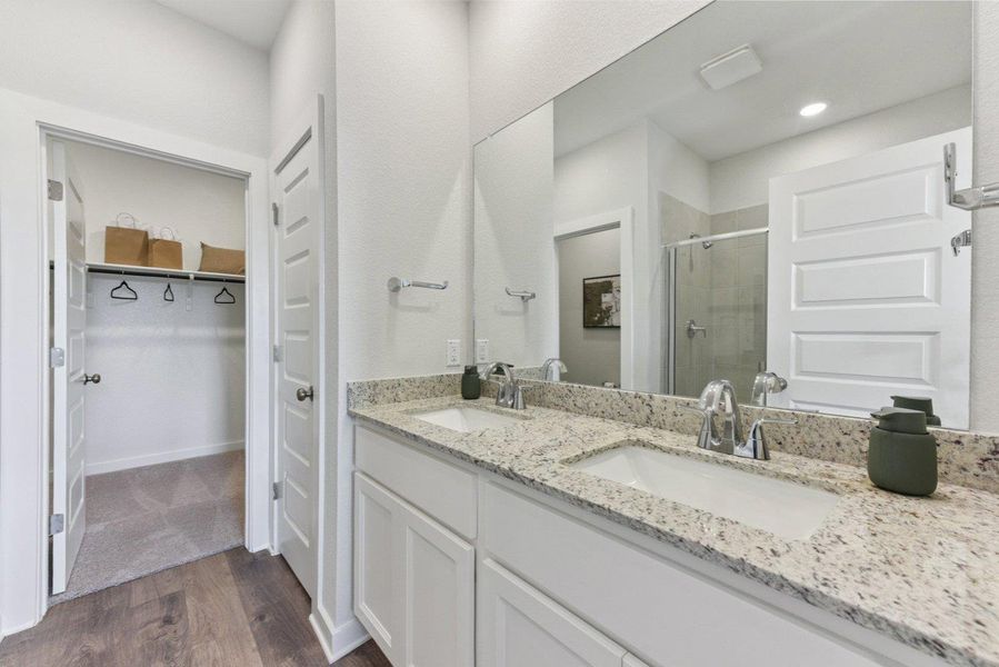 Furnished interior view inside a new home in Pinnacle at Cottonwood Creek, San Marcos (Image 9).