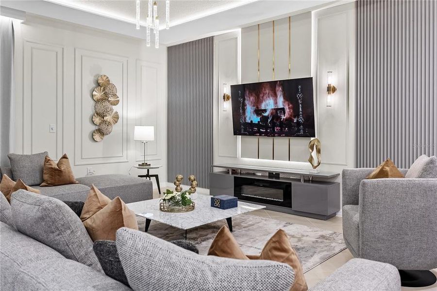 Furnished interior view inside a new home in , Clermont (Image 49). Furnished interior view inside a new home in , Clermont (Image 49).