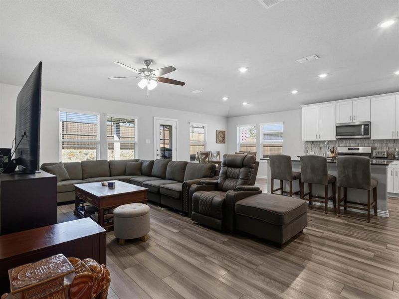 Furnished interior view inside a new home in , Denton (Image 8). Furnished interior view inside a new home in , Denton (Image 8).