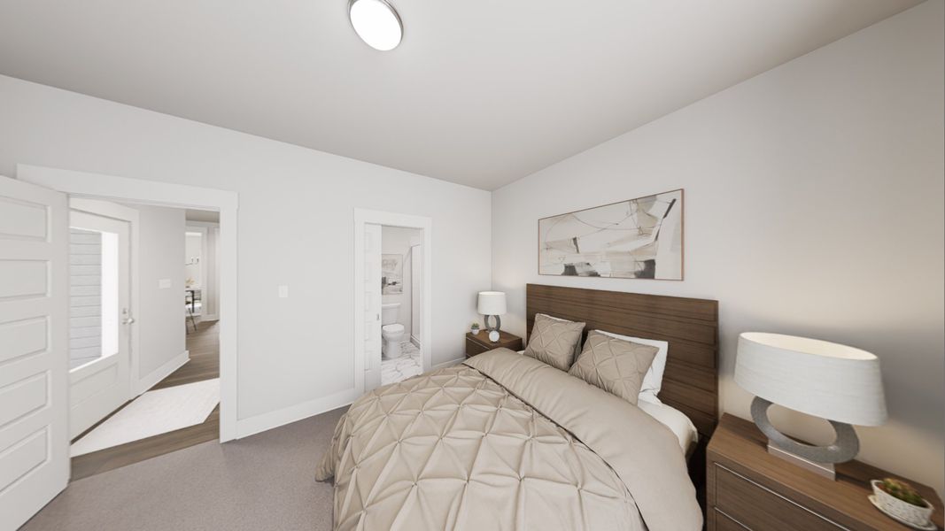 Furnished interior view inside a new home in Ponder, Wendell (Image 9).