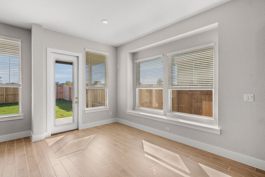 Representative unfurnished interior of a home built from the Lucas by Chesmar Homes in Lariat, Liberty Hill (Image 6).
