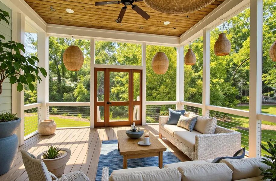 Exterior details and patio area of a home in , Hollywood (Image 37). Exterior details and patio area of a home in , Hollywood (Image 37).