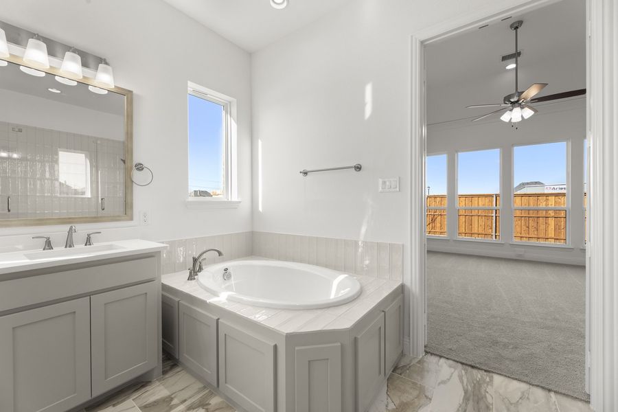 Furnished interior view inside a new home in Nelson Lake Estates, Rockwall (Image 14).