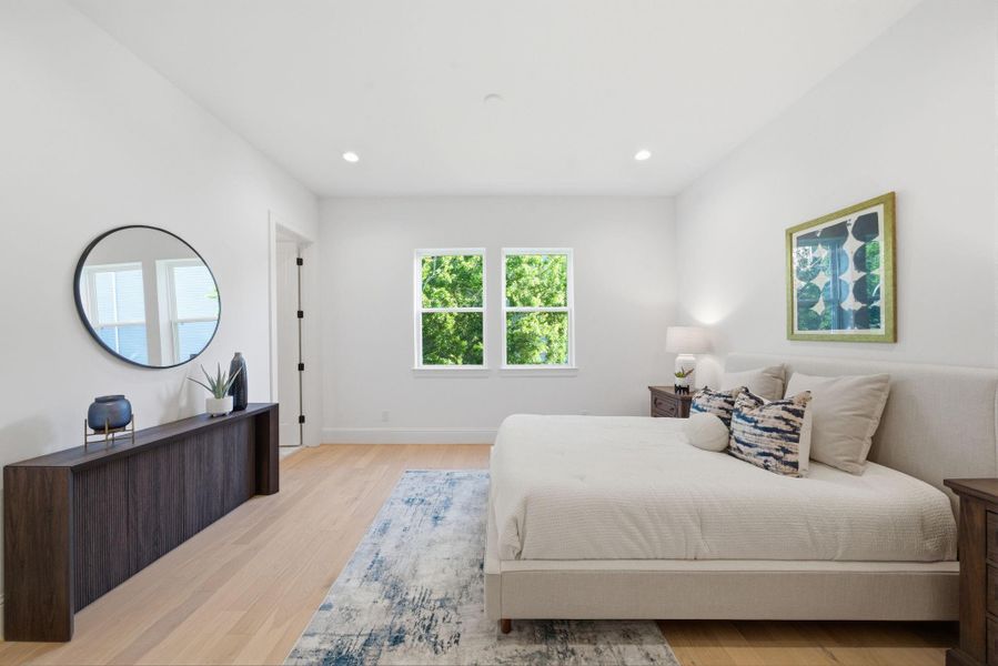 Furnished interior view inside a new home in , Houston (Image 32).