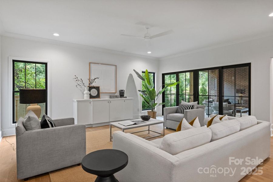 Furnished interior view inside a new home in , Charlotte (Image 19).