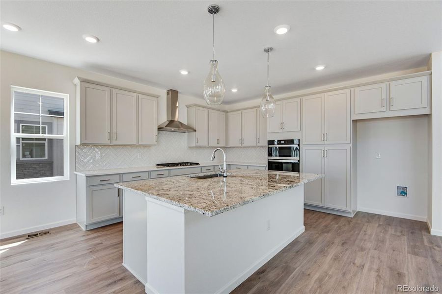Furnished interior view inside a new home in Prelude at The Aurora Highlands, Aurora (Image 16).
