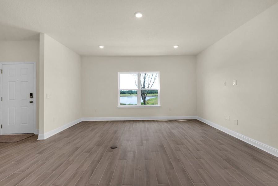 Representative unfurnished interior of a home built from the Panama by Holiday Builders in Yellow River Ranch, Milton (Image 9). Representative unfurnished interior of a home built from the Panama by Holiday Builders in Yellow River Ranch, Milton (Image 9).