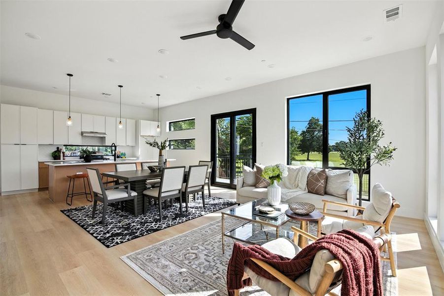 Furnished interior view inside a new home in , Dallas (Image 9).