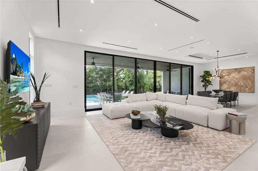 Furnished interior view inside a new home in , Miami (Image 14).