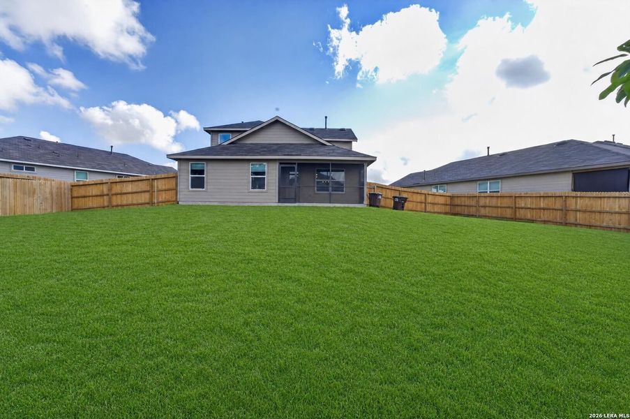 Exterior details and patio area of a home in Riverstone at Westpointe, San Antonio (Image 35).