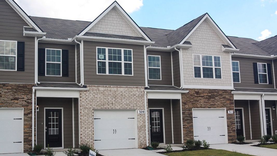 Front exterior of a new home in King's Landing, Lewisburg, TN, highlighting curb appeal (Image 2).