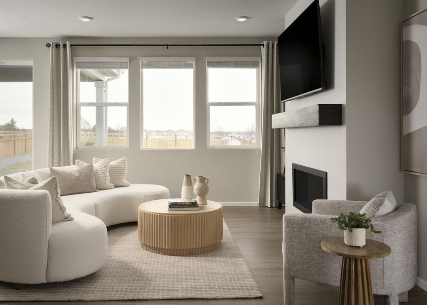 Furnished interior view inside a new home in Brighton Crossings, Brighton (Image 4).