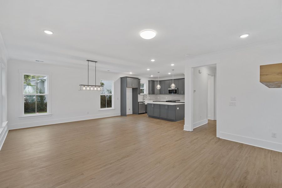 Representative unfurnished interior of a home built from the Jasmine by Center Park Homes in Pineland Village, Summerville (Image 20).