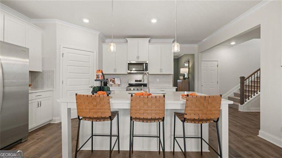 Furnished interior view inside a new home in Oak Ridge Meadows - Active Adult, Locust Grove (Image 27). Furnished interior view inside a new home in Oak Ridge Meadows - Active Adult, Locust Grove (Image 27).