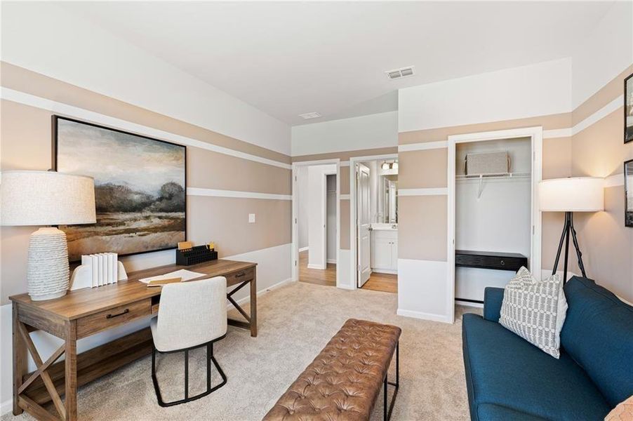Furnished interior view inside a new home in Union Heights, Flowery Branch (Image 11). Furnished interior view inside a new home in Union Heights, Flowery Branch (Image 11).