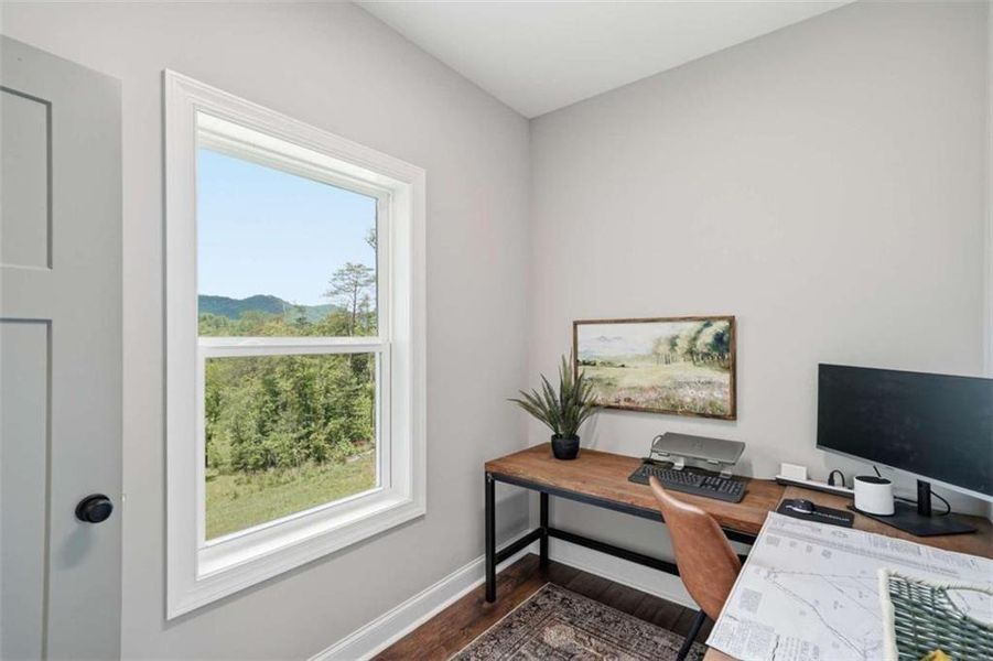 Furnished interior view inside a new home in , Blue Ridge (Image 13). Furnished interior view inside a new home in , Blue Ridge (Image 13).