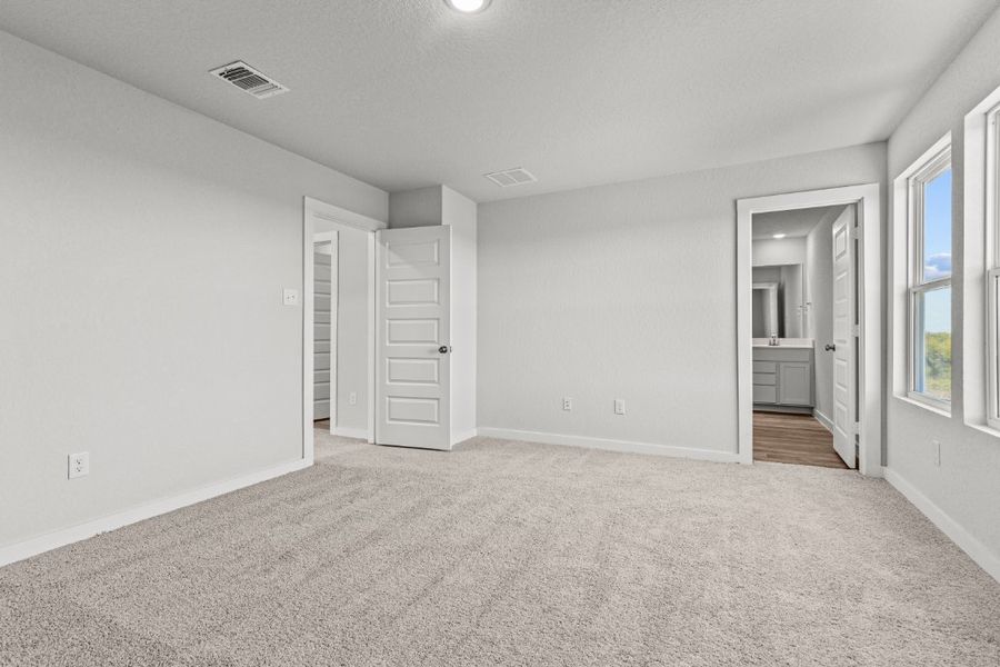 A room with white walls. A room with white walls.