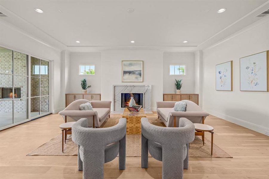 Furnished interior view inside a new home in , Fort Worth (Image 29).
