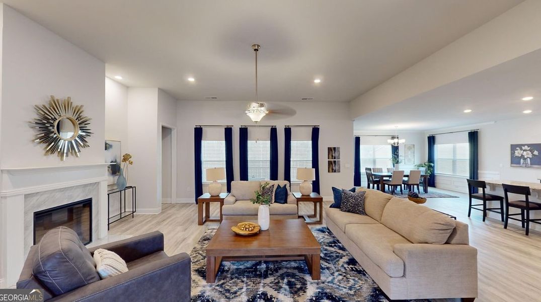 Furnished interior view inside a new home in Holliday Pass, Griffin (Image 5).
