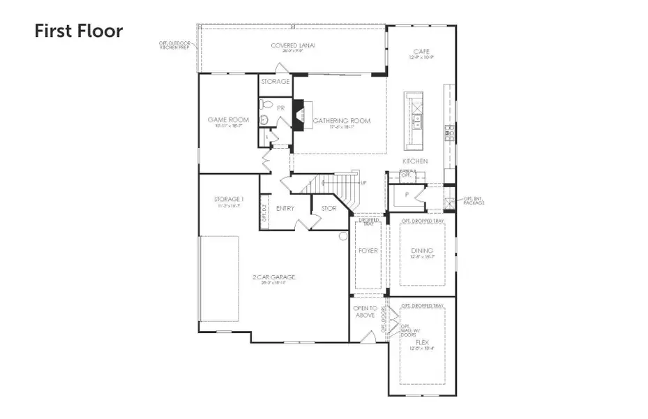 2D floor plan layout for the Roseland by John Wieland in Iverly, Canton, GA (Image 3). 2D floor plan layout for the Roseland by John Wieland in Iverly, Canton, GA (Image 3).