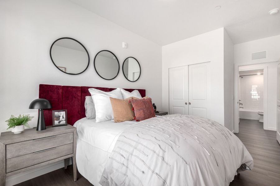 Furnished interior view inside a new home in Gateway Commons, Denver (Image 13). Furnished interior view inside a new home in Gateway Commons, Denver (Image 13).