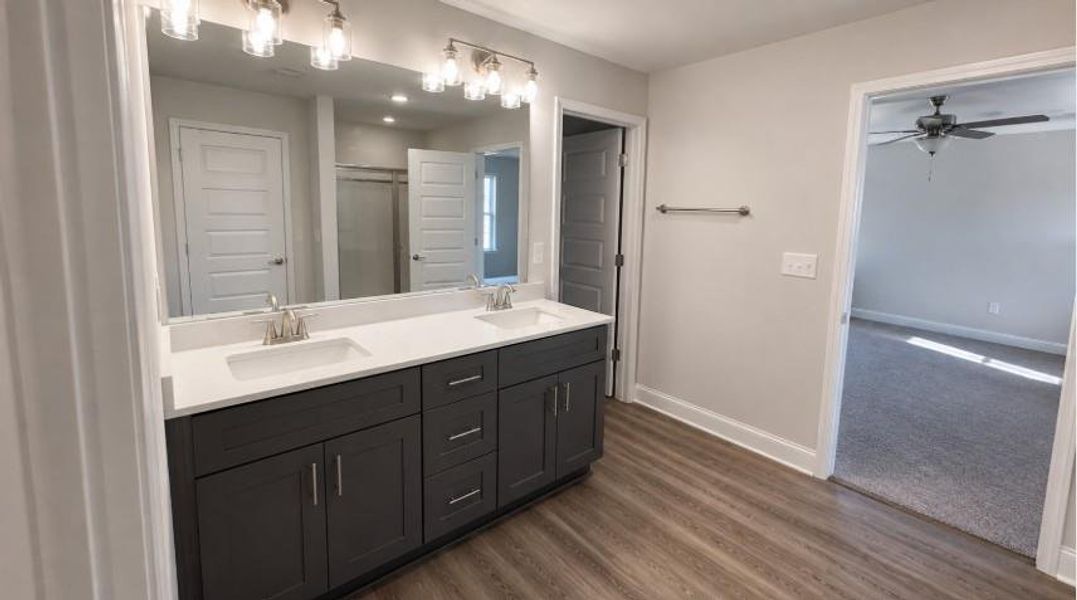 Furnished interior view inside a new home in Habersham Meadows, Demorest (Image 9).