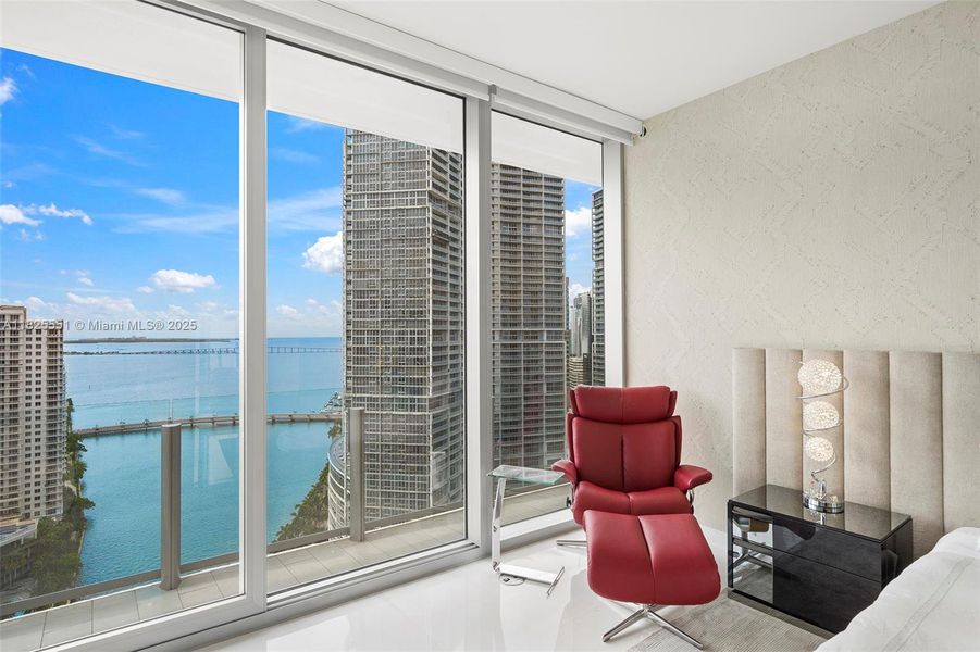 Furnished interior view inside a new home in Aston Martin Residences, Miami (Image 8).