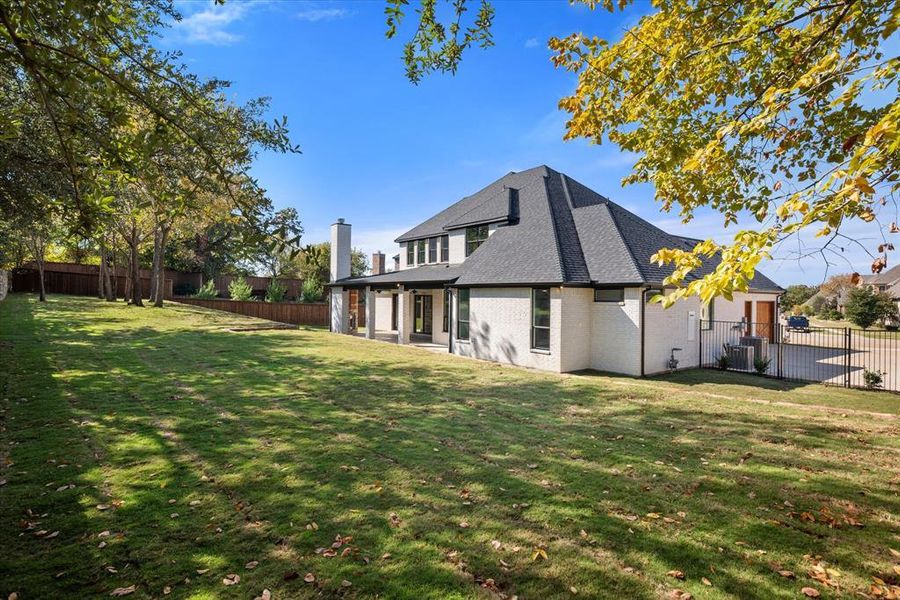 Exterior details and patio area of a home in , Arlington (Image 25). Exterior details and patio area of a home in , Arlington (Image 25).