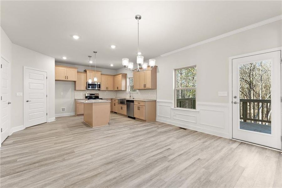 Furnished interior view inside a new home in Magnolia Villas, Cornelia (Image 8).