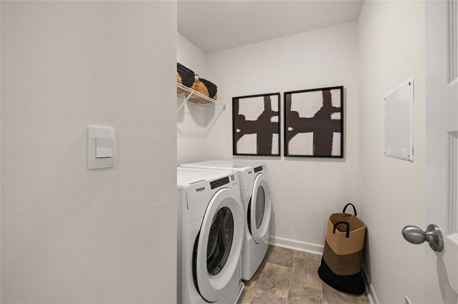 Furnished interior view inside a new home in Locust Grove Station - Cedar Ridge, Locust Grove (Image 34).