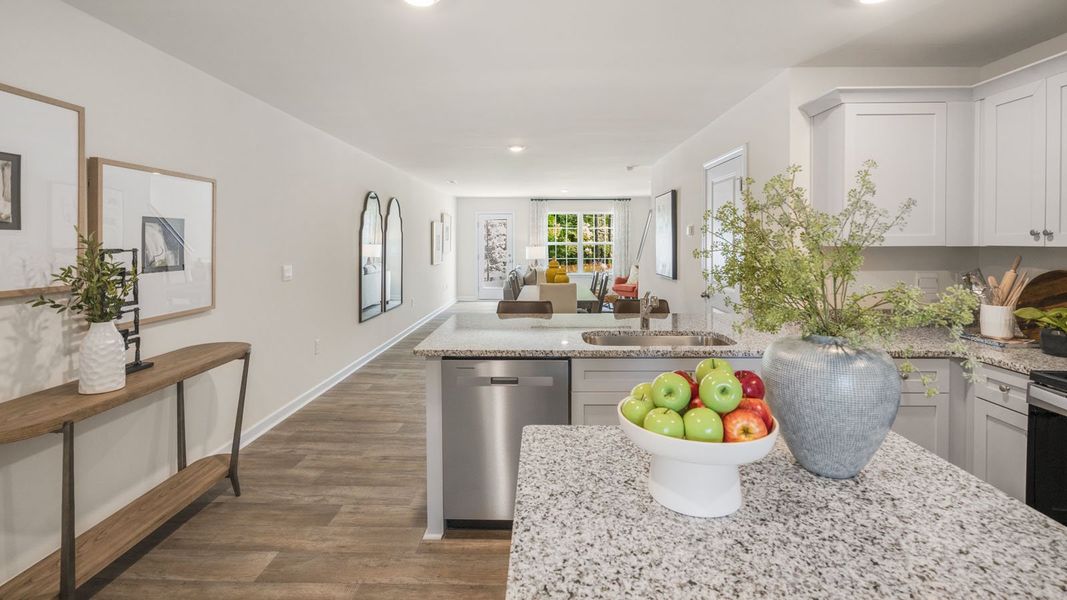 Furnished interior view inside a new home in Thornton Townes, Raleigh (Image 12).