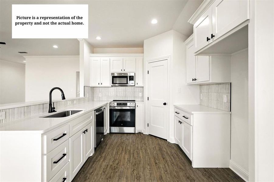 Furnished interior view inside a new home in , Abilene (Image 6).