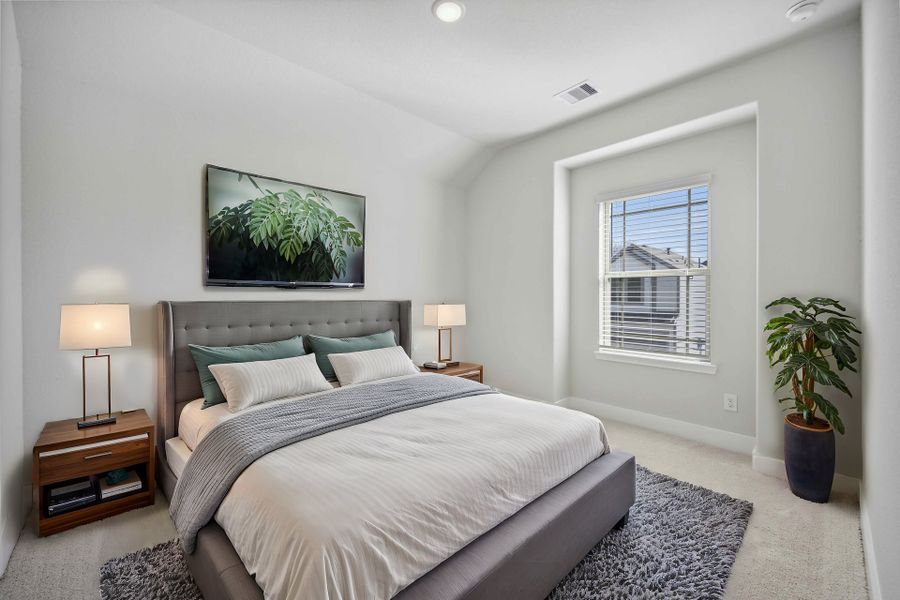 Virtually staged representation of the floor plan. Actual home features, colors, and details may vary.