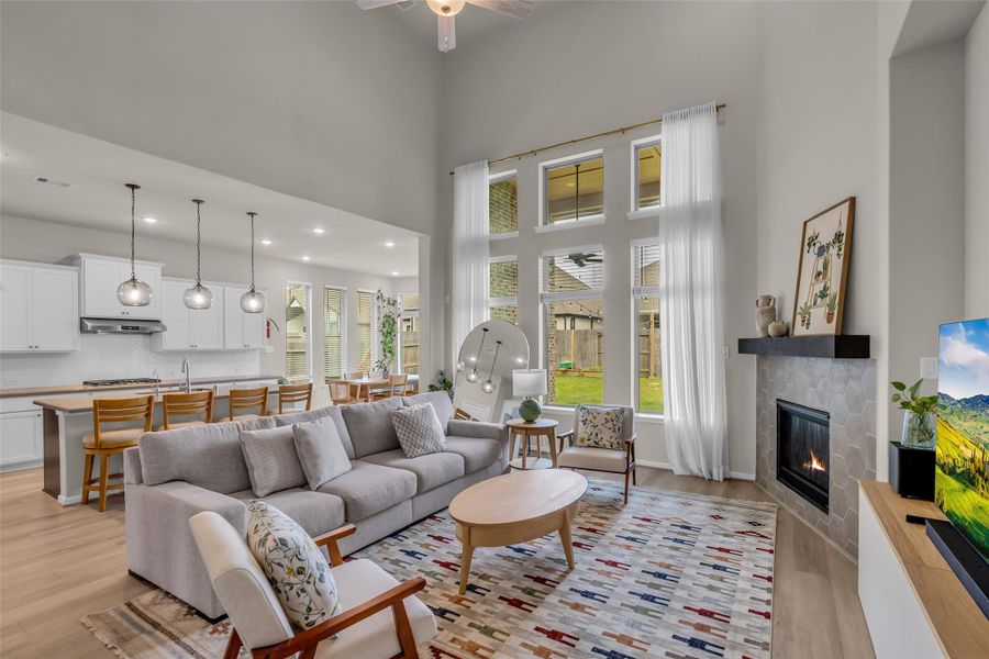 Furnished interior view inside a new home in , Conroe (Image 32).