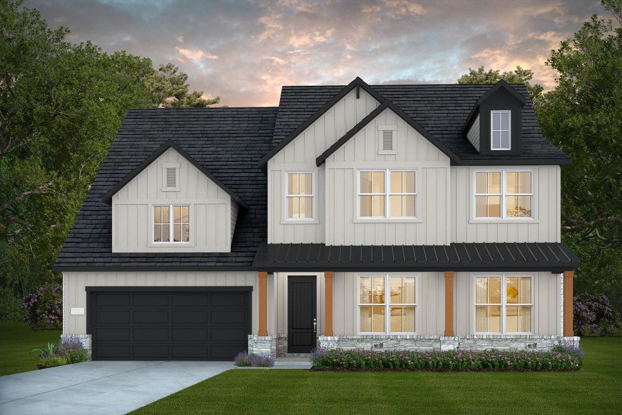 Representative exterior photo of a completed home built from the Electra by Pulte Homes in Katy Court, Katy, TX (Image 6). Representative exterior photo of a completed home built from the Electra by Pulte Homes in Katy Court, Katy, TX (Image 6).