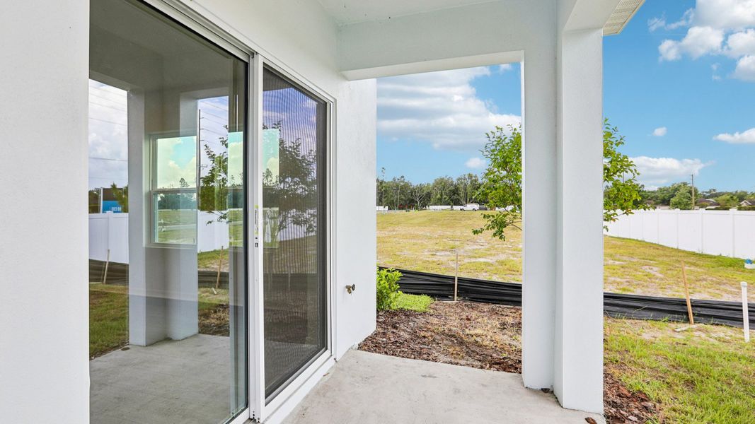 Exterior details and patio area of a home in Twin Oaks, Zephyrhills (Image 30).