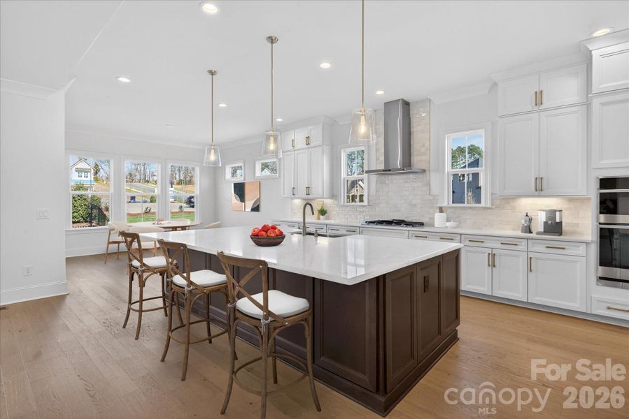 Furnished interior view inside a new home in Heritage at Marvin, Marvin (Image 11).