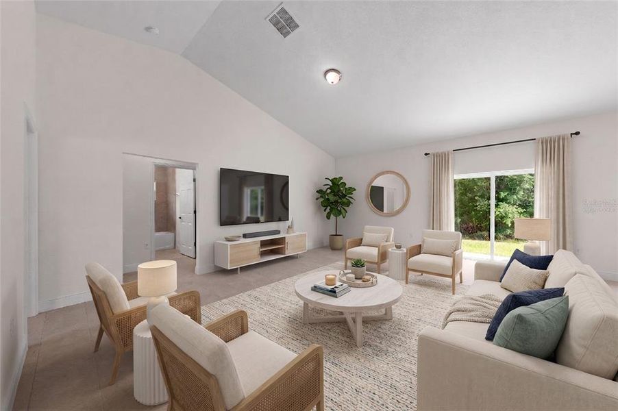 Furnished interior view inside a new home in , Yeehaw Junction (Image 14).