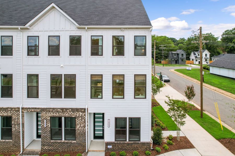 Representative exterior photo of a completed home built from the Evans by Pulte Homes in West End Heights, Charlotte, NC (Image 43).
