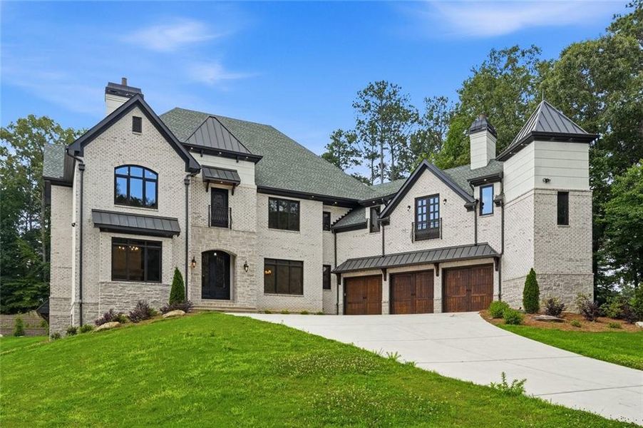 Front exterior of a new home in , Roswell, GA, highlighting curb appeal (Image 26).