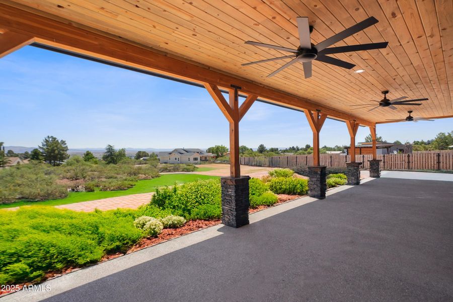Back Patio with Landscaping Inspiration